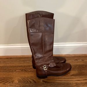 Michael Kors tall knee-high leather boots